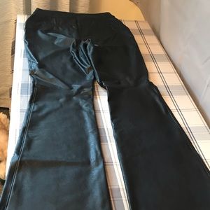 SPANX Leather-Like pants, size large petit, with tags attached!